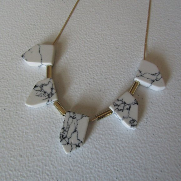 Adia Kibur Marble Tooth Necklace - Picture 5 of 10